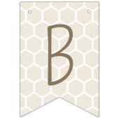 Bee My Valentijn Bunting Banner Flags - Beige (Eerste vlag)