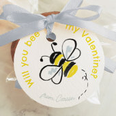 Bee My Valentijn Illustrated Classroom Valentijn Bedankjes Labels