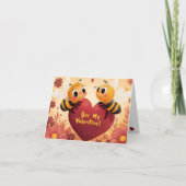 Bee My Valentijn Kind vriendelijke Kaart (Voorkant)