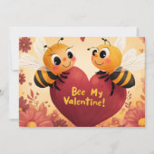 Bee My Valentijn Kind vriendelijke Kaart (Voorkant)