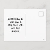 Bee My Valentijn Kind vriendelijke Kaart (Achterkant)