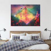 Bee N Wildbloemen Diamond Earth Tones Canvas Afdruk (Insitu (Slaapkamer))