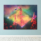 Bee N Wildbloemen Diamond Earth Tones Canvas Afdruk (Insitu (Houten vloer))