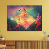 Bee N Wildbloemen Diamond Earth Tones Canvas Afdruk (Insitu (Woonkamer))