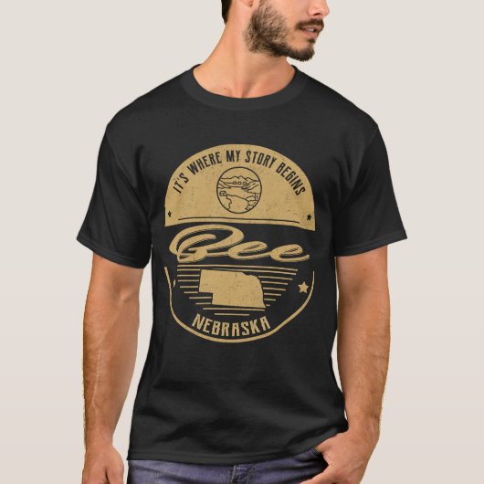Bee Nebraska, waar mijn verhaal begint T-shirt (Voorkant)