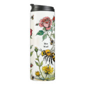Bee Nice Bee Kind Bijen en Wildflowers Thermosbeker (Geroteerd rechts)