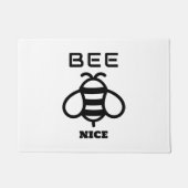 Bee Nice with Minimal Design Deurmat (Voorkant)