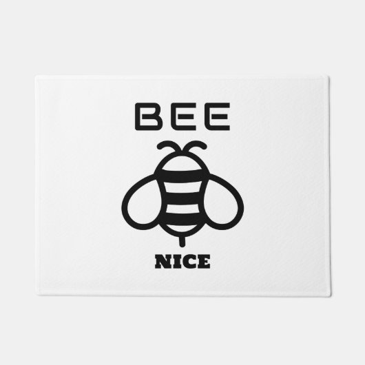 Bee Nice with Minimal Design Deurmat (Voorkant)