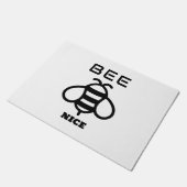 Bee Nice with Minimal Design Deurmat (Schuin)