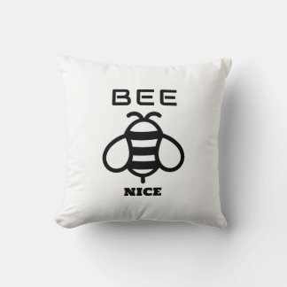 Bee Nice with Minimal Design Kussen