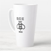 Bee Nice with Minimal Design Latte Mok (Linkerhoek)