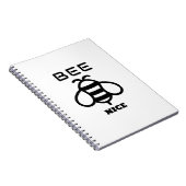 Bee Nice with Minimal Design Notitieboek (Rechterzijde)