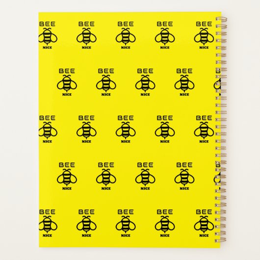 Bee Nice with Minimal Design Planner (Achterkant)