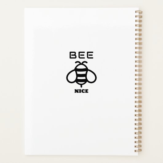 Bee Nice with Minimal Design Planner (Achterkant)