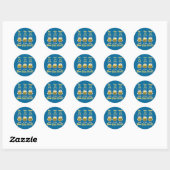 "Bee No Evil" bijen Ronde Sticker (Vel)