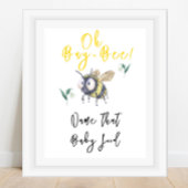 Bee - Noem dat baby voedsel Poster