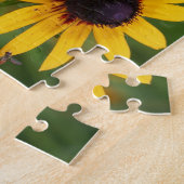 Bee On Black Eyed Susan Flower Uw foto toevoegen Legpuzzel (Zijkant)