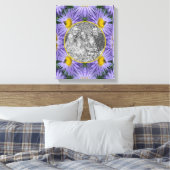 Bee On Purple Flowers Creëer Uw eigen foto Canvas Afdruk (Insitu (Slaapkamer))