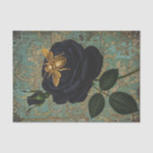 Bee On Roos Tissue Paper voor Decoupage Art Tissuepapier (Voorkant)