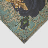 Bee On Roos Tissue Paper voor Decoupage Art Tissuepapier (Detail)