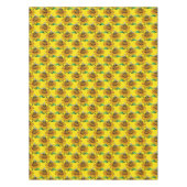 Bee on Sunflower Flower Pattern Design Yellow Tafelkleed (Voorkant)