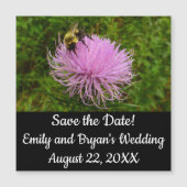 Bee on Thistle Flower Nature (Voorkant)