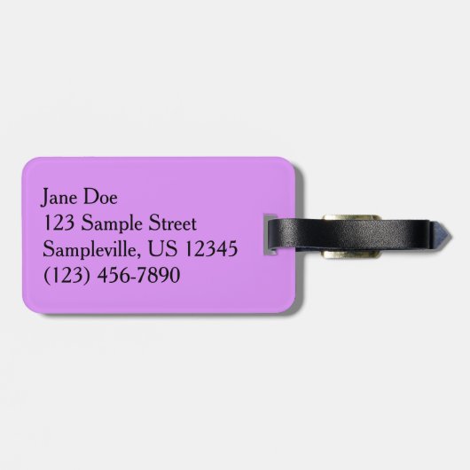 Bee on Thistle Flower Natuur Bagagelabel (Achterkant horizontaal)