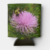 Bee on Thistle Flower Natuur Blikjeskoeler (Voorkant)