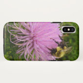 Bee on Thistle Flower Natuur Case-Mate iPhone Case (Achterkant (horizontaal))