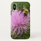 Bee on Thistle Flower Natuur Case-Mate iPhone Case (Achterkant)