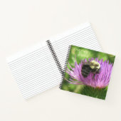 Bee on Thistle Gratitude Journal Notitieboek (Binnen)