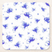 Bee Onderzetter - Hand getrokken kunst, cadeau voo (Voorkant)