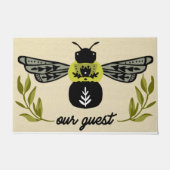Bee Onze Gast Deurmat| Bee lover cadeau Deurmat (Voorkant)