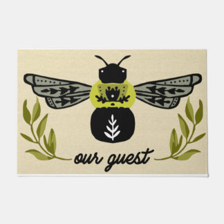 Bee Onze Gast Deurmat| Bee lover cadeau Deurmat