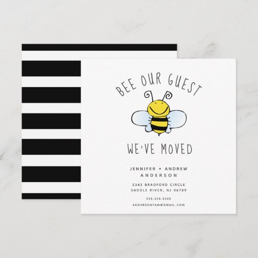 Bee onze gastbewegende aankondiging (Voorkant / Achterkant)