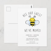 Bee onze gastbewegende aankondiging briefkaart (Voorkant / Achterkant)