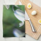 Bee op blauwe kieuwventiel Sluiten Theedoek (Quarter Fold)