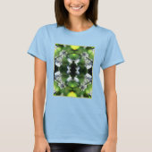 Bee op Bluebell Flower Abstract T-shirt (Voorkant)
