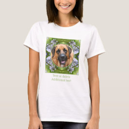Bee op Bluebell Flower Lijst Creëer Uw eigen foto T-shirt