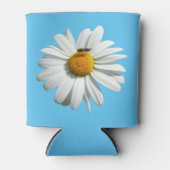 Bee op Daisy Alaskan Summer Natuur Foto Blikjeskoeler (Voorkant)