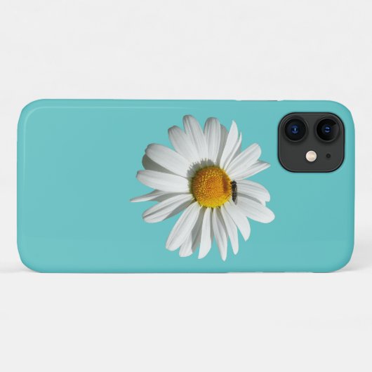 Bee op Daisy Alaskan Summer Natuur Foto Case-Mate iPhone Case (Achterkant (horizontaal))