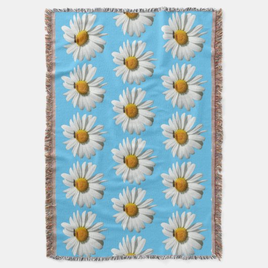 Bee op Daisy Alaskan Summer Natuur Foto Deken (Voorkant Verticaal)