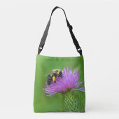 Bee op de fles crossbody tas (Achterkant)