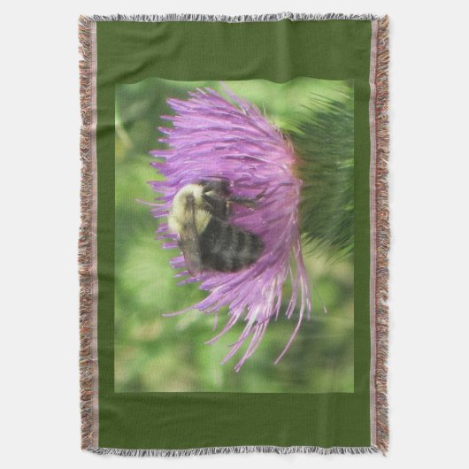 Bee op de fles deken (Voorkant Verticaal)