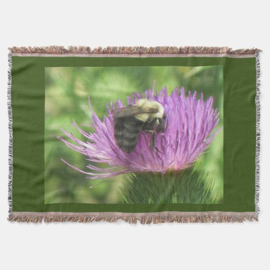 Bee op de fles deken (Voorkant)