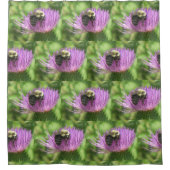 Bee op de fles douchegordijn (Voorkant)