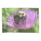 Bee op de fles kussensloop (Voorkant)