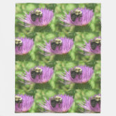 Bee op een schroefdop fleece deken (Voorkant)