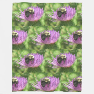 Bee op een schroefdop fleece deken