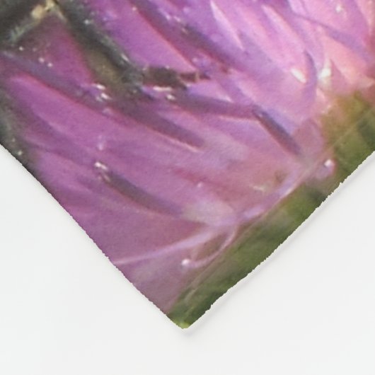 Bee op een schroefdop fleece deken (Hoek)